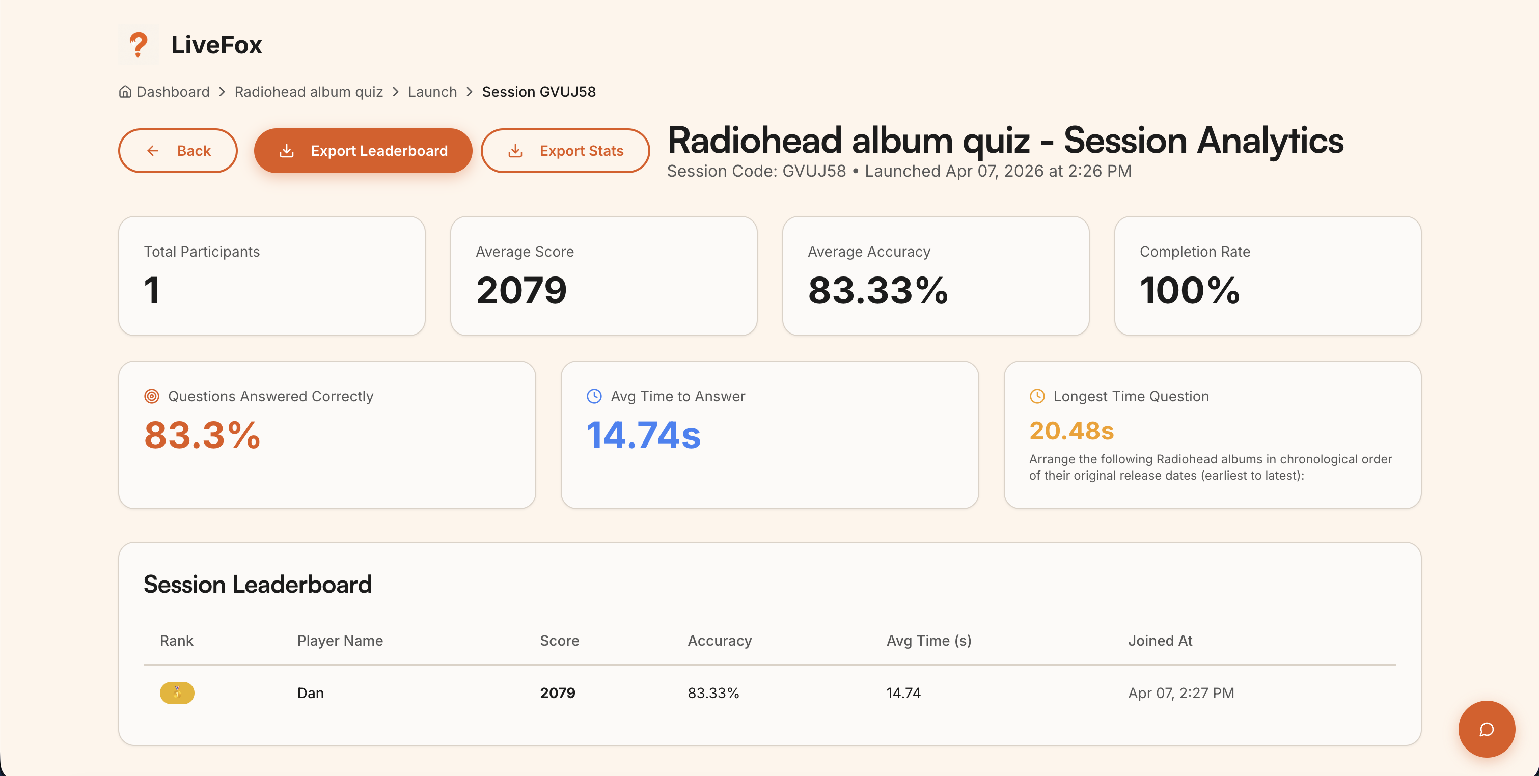 LiveFox gallery image