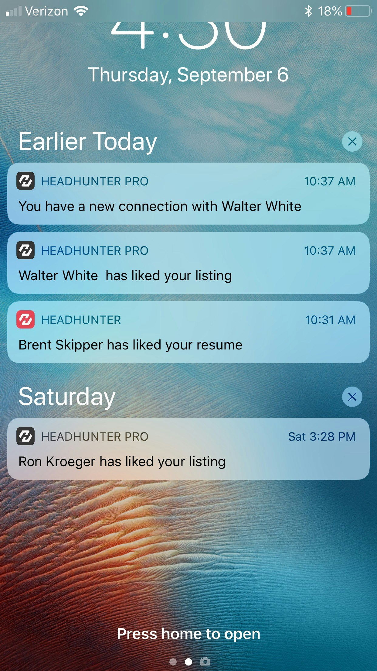 Headhunter App gallery image