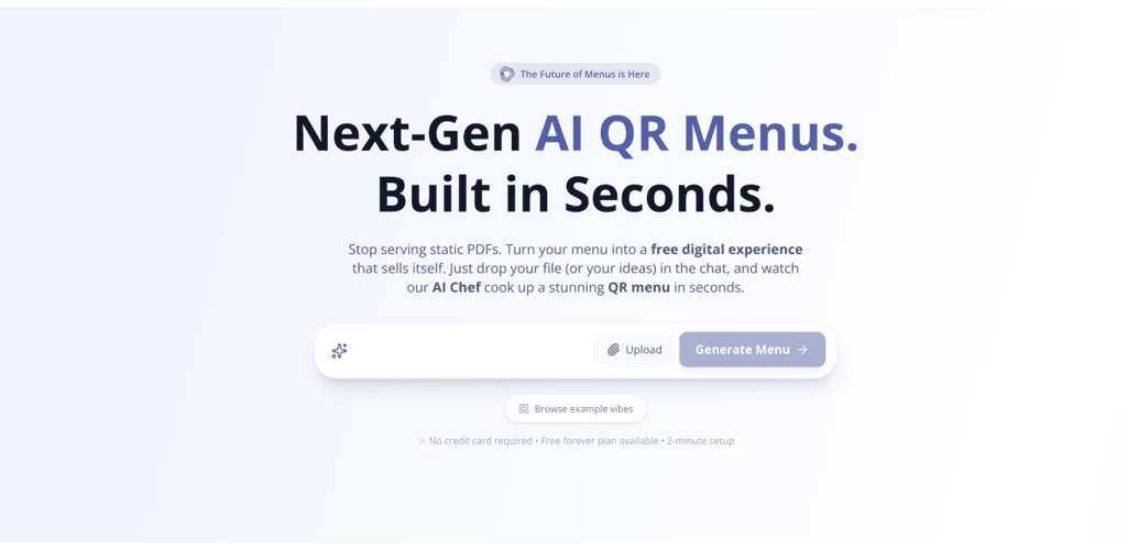 Vibe Menu gallery image
