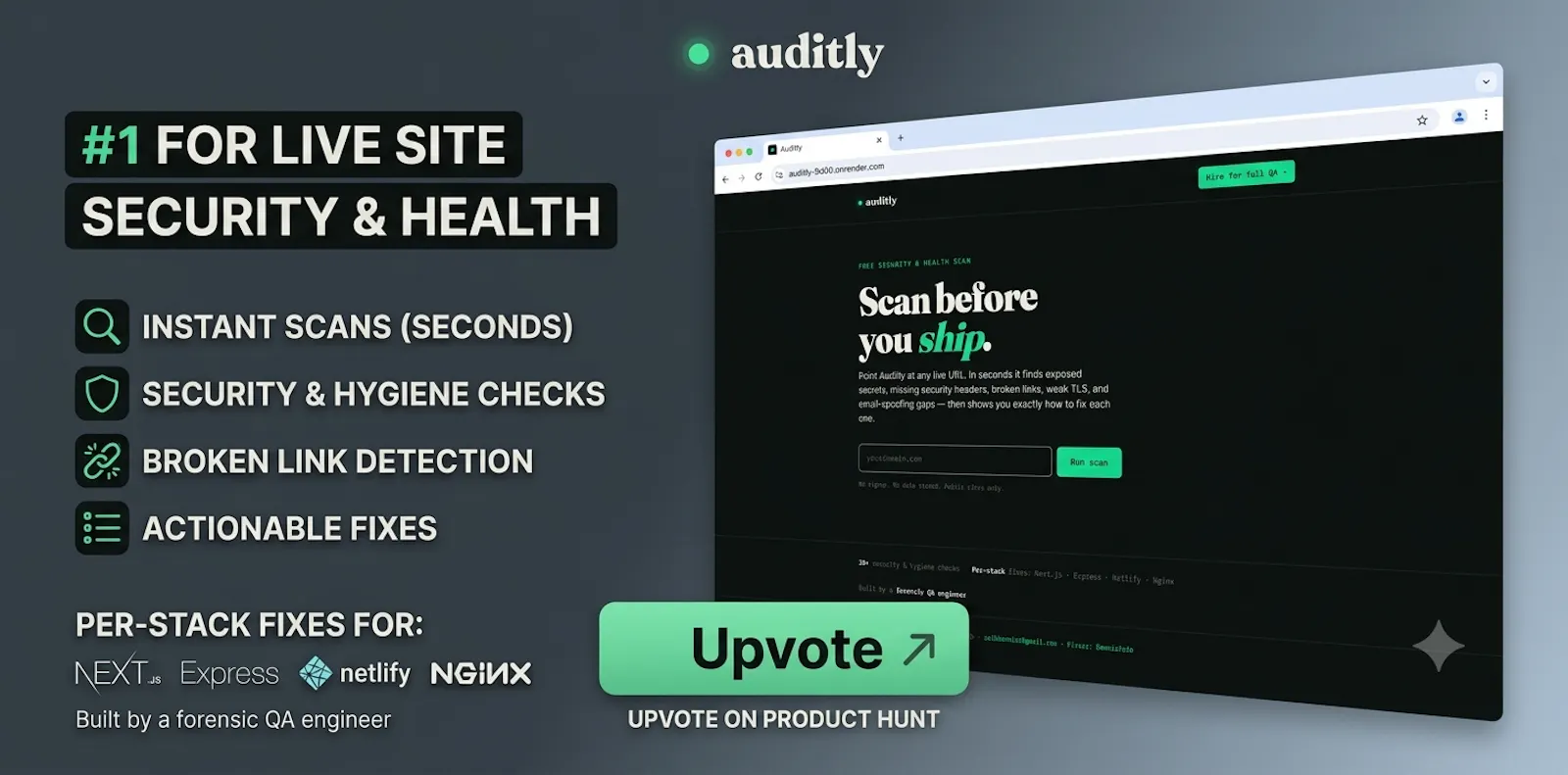 Auditly — Scan before you ship screenshot 2