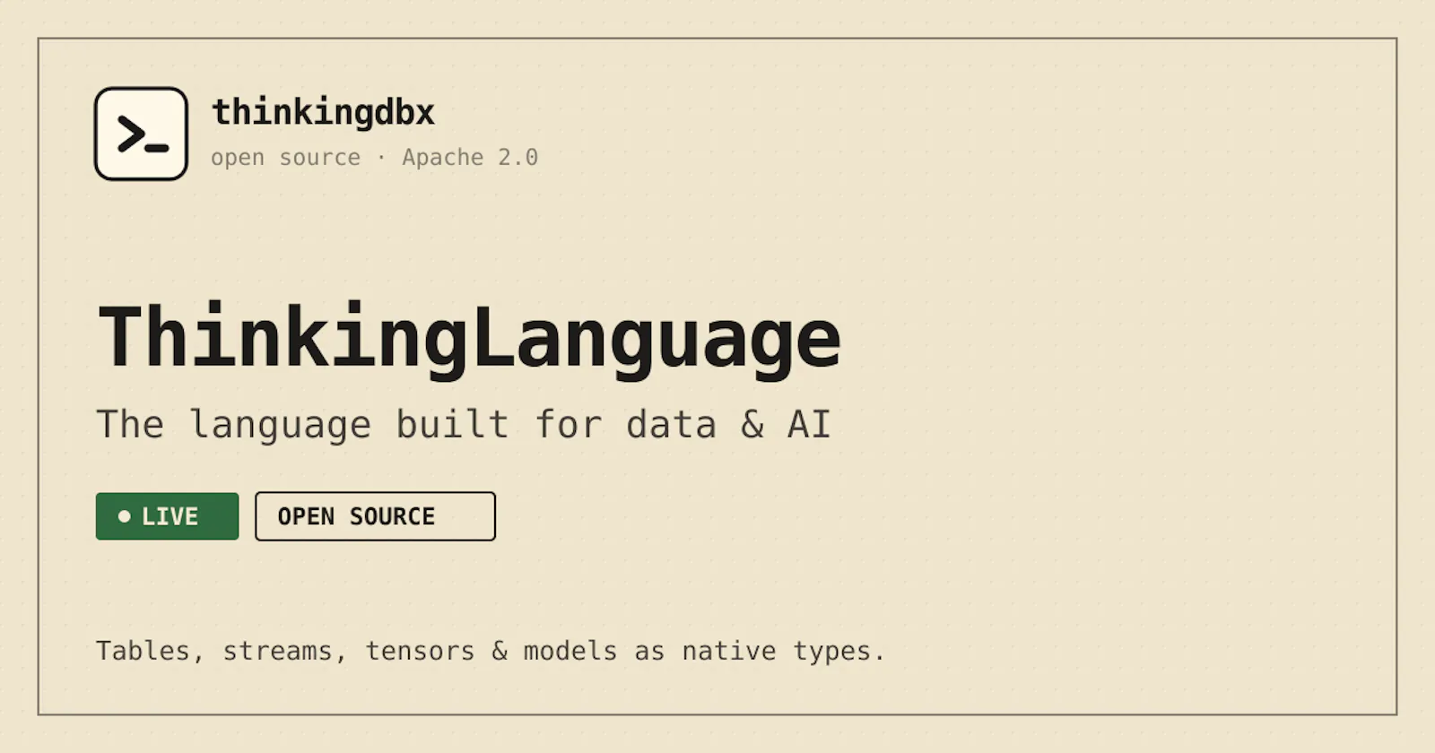 ThinkingLanguage screenshot 2