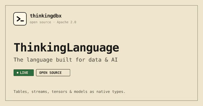 ThinkingLanguage screenshot 2
