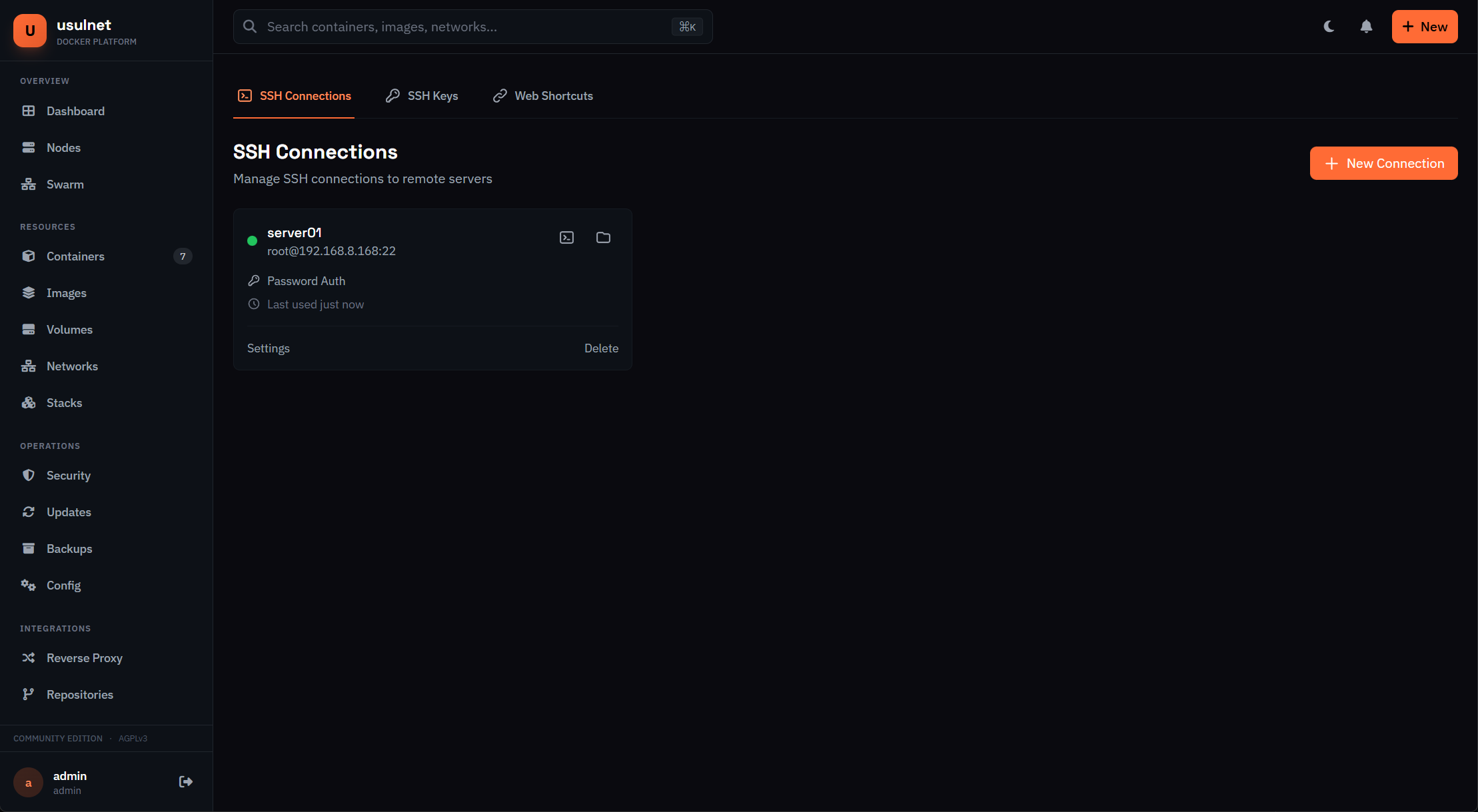 usulnet — DevOps & SysAdmins UI gallery image