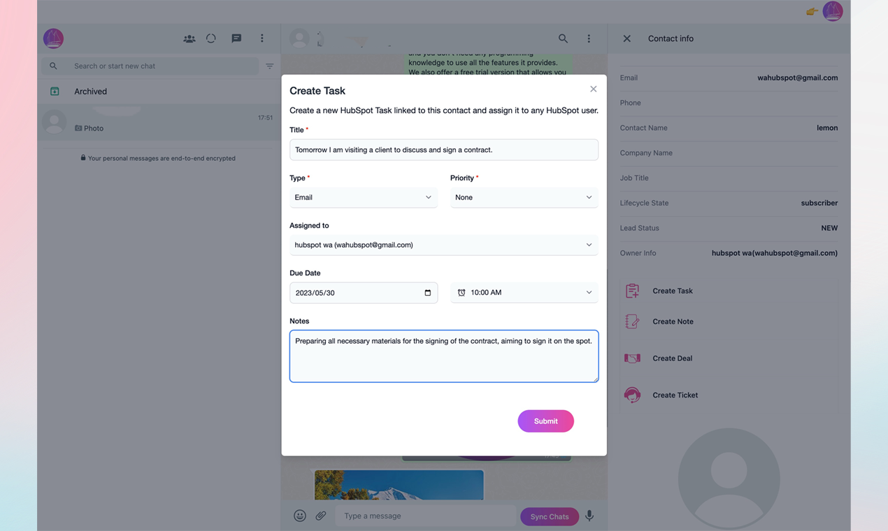 Wahelper:最高のWhatsApp Hubspot拡張機能 media 4