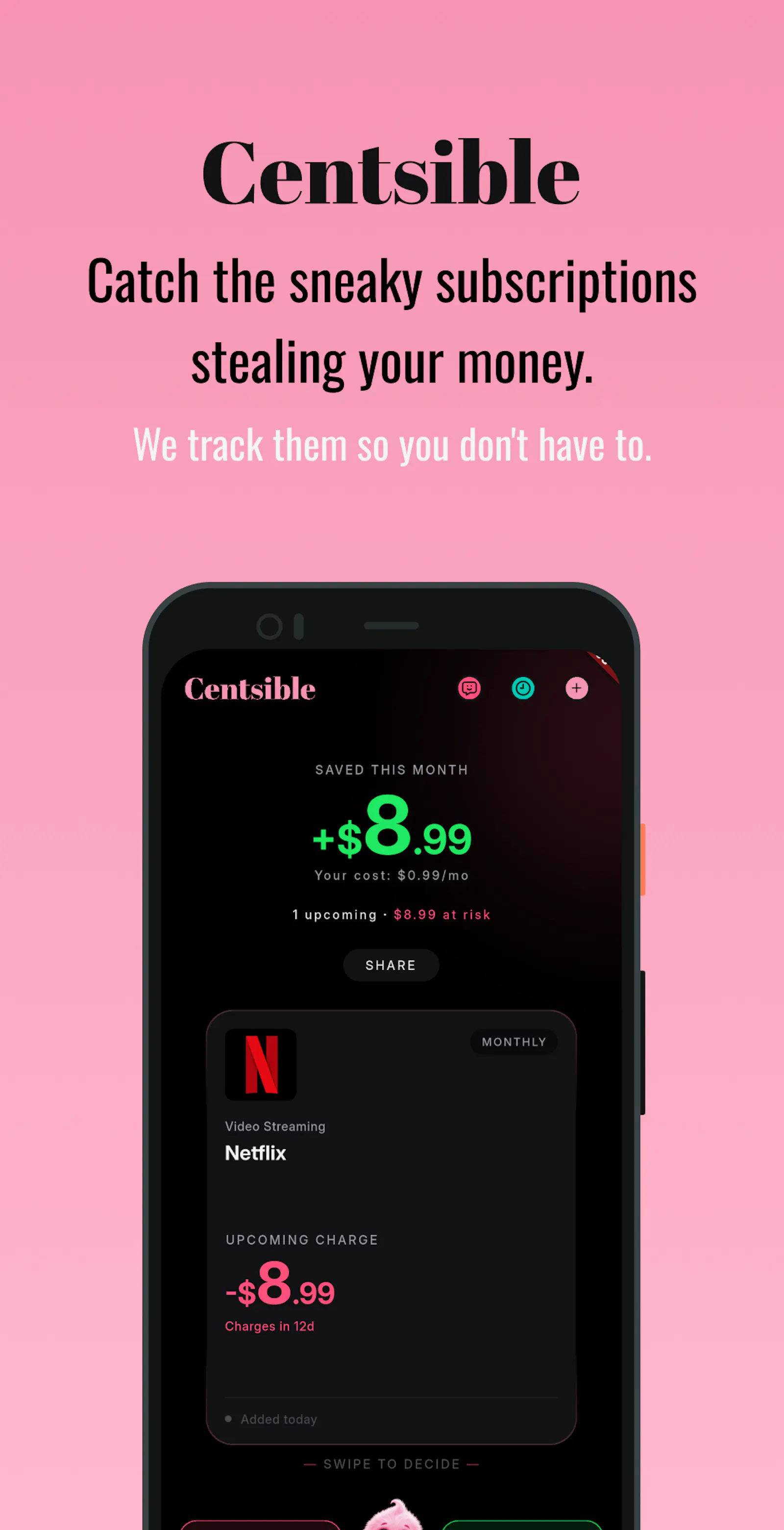 Centsible Subscription Tracker screenshot 3