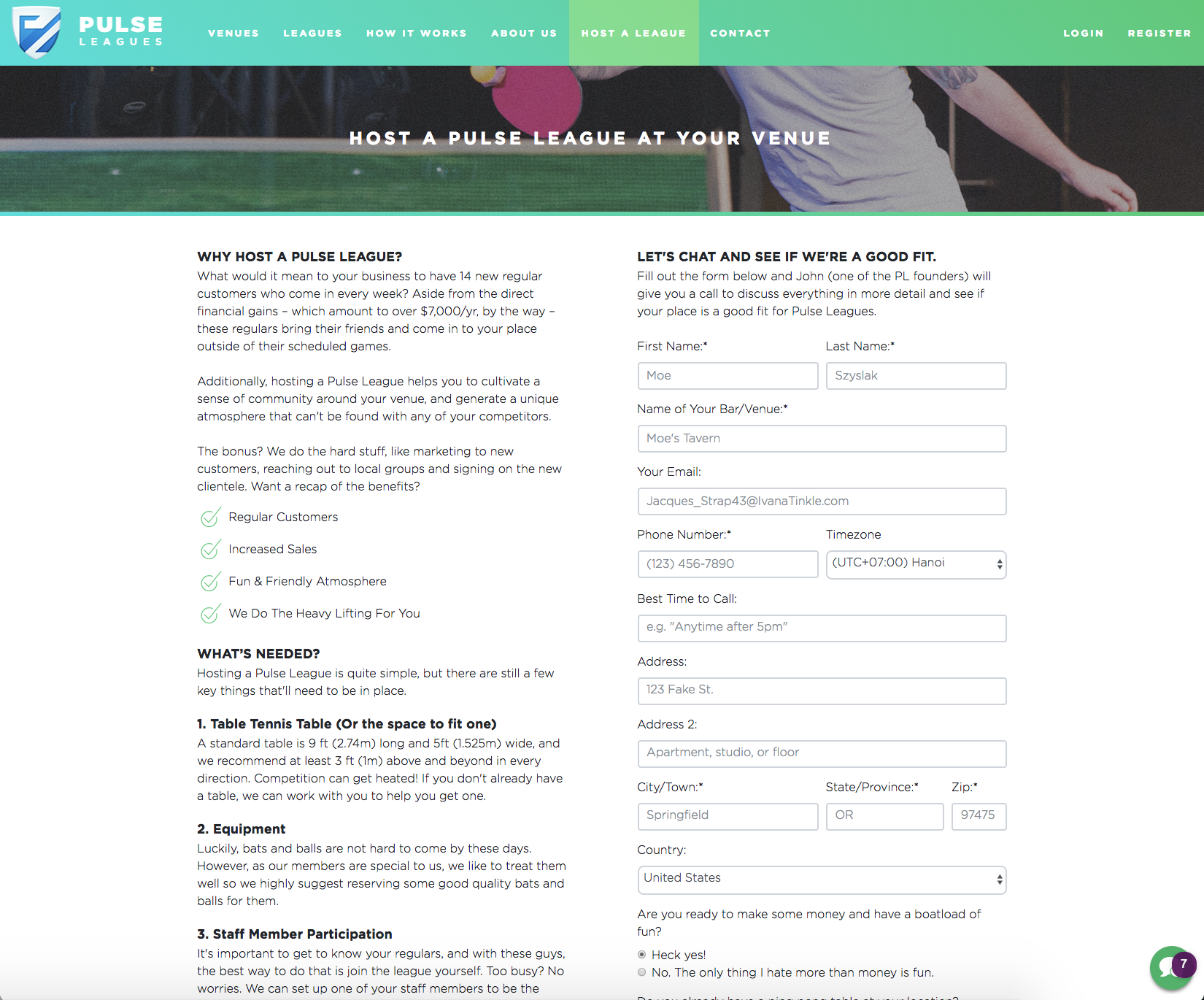 Pulse Leagues gallery image