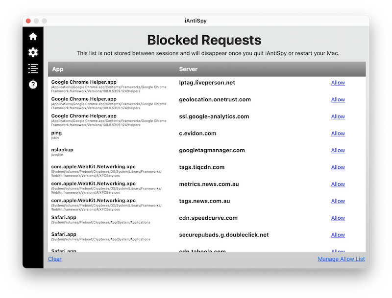 Mídia 2 de Iiantispy - Elimine anúncios e reduza o rastreamento no seu Mac com a Iiantispy
