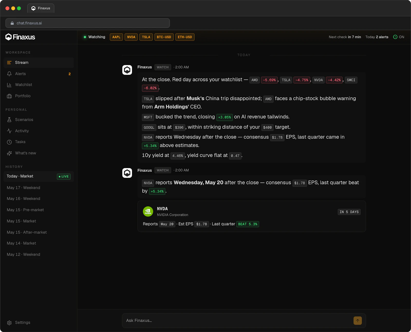 Finaxus screenshot 2