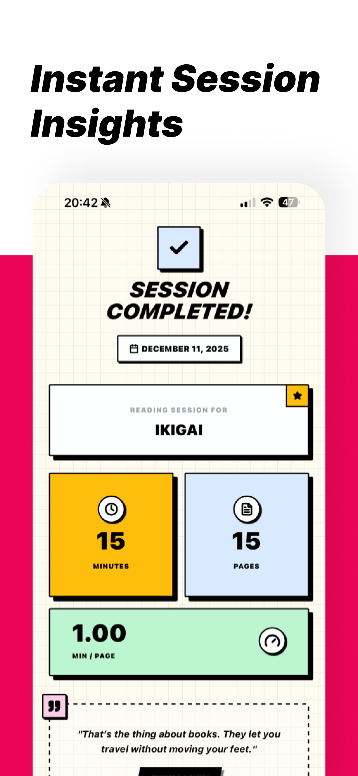 Chugs: Reading Tracker & Log gallery image