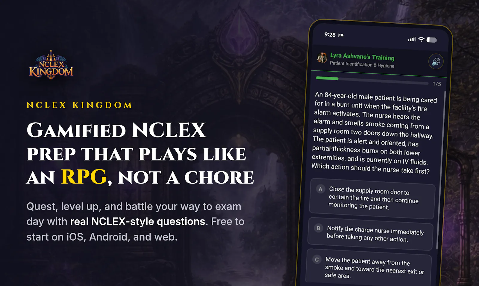 NCLEX Kingdom screenshot 1