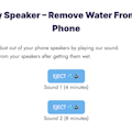Water Out Of Speaker