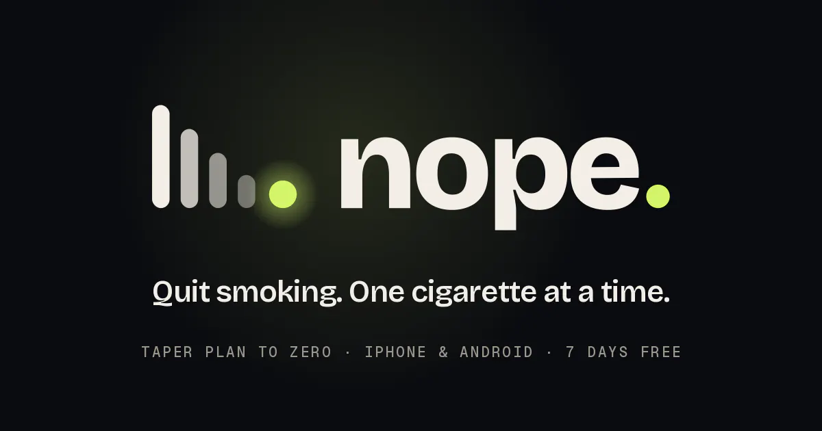 NOPE: Quit Smoking Cigarette gallery image