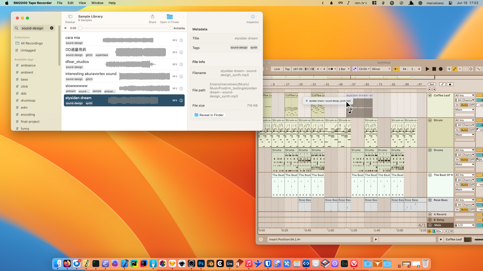 Media Perakam pita RM2000 - Ubah Mac anda menjadi sampler audio 6