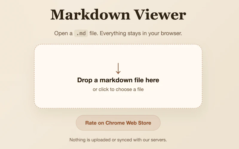 No BS Markdown Viewer screenshot 1