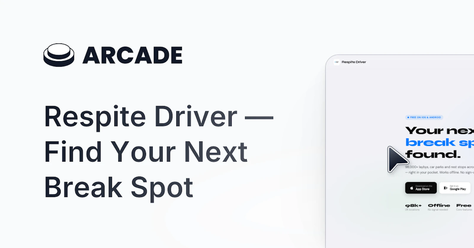 Respite Driver - Layby Finder screenshot 1