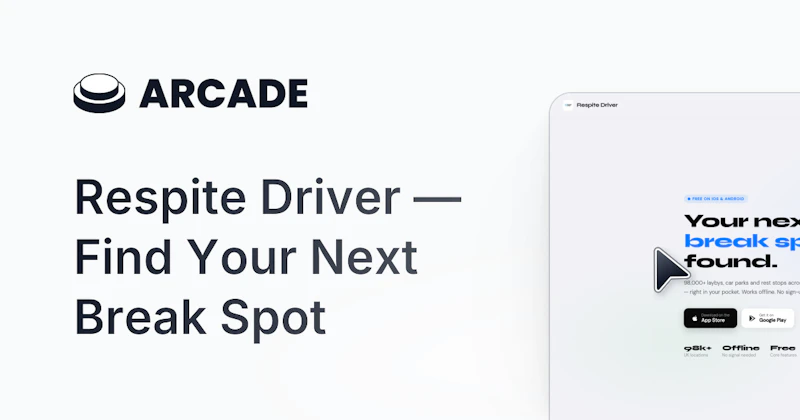 Respite Driver - Layby Finder screenshot 1