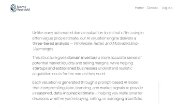 NameWorth AI — Domain Valuation Tool gallery image