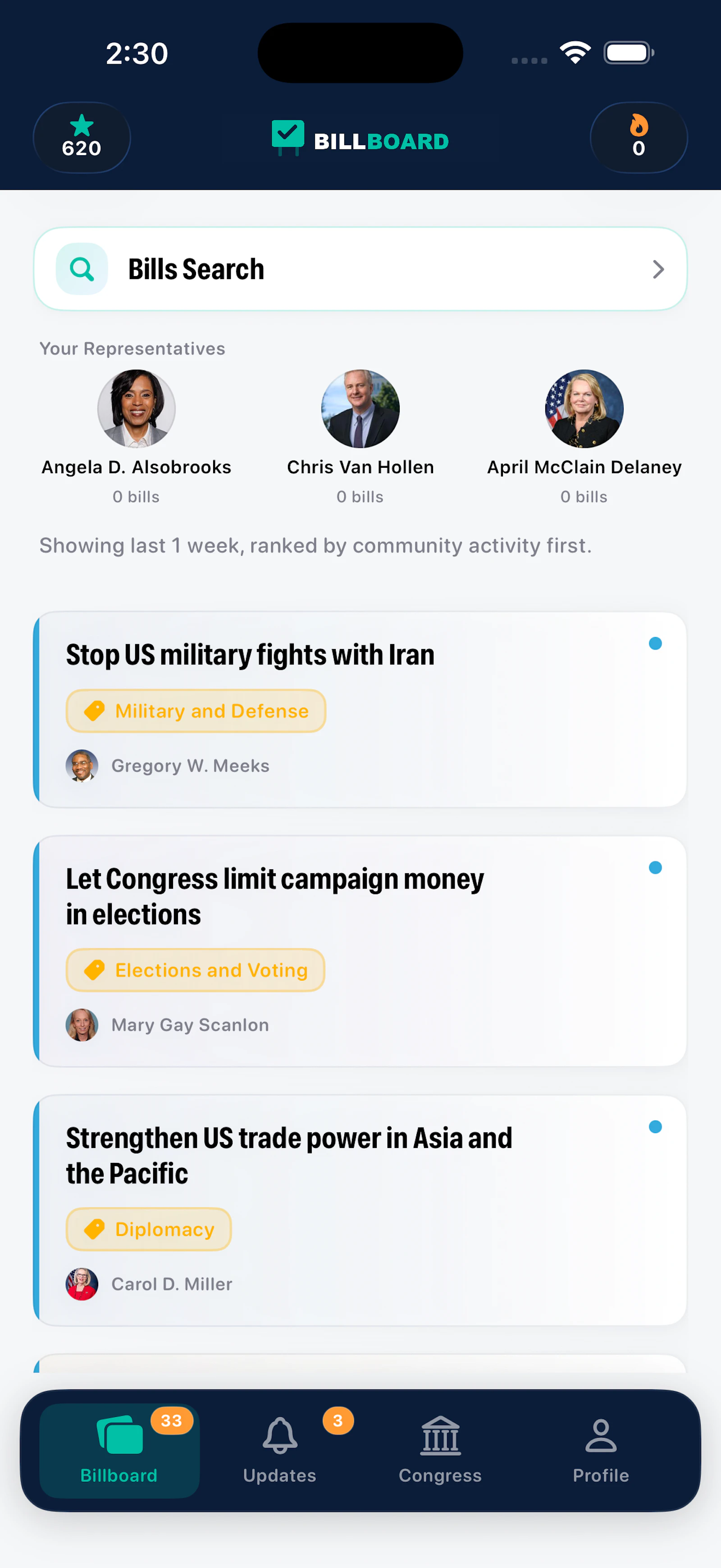 Billboard screenshot 2