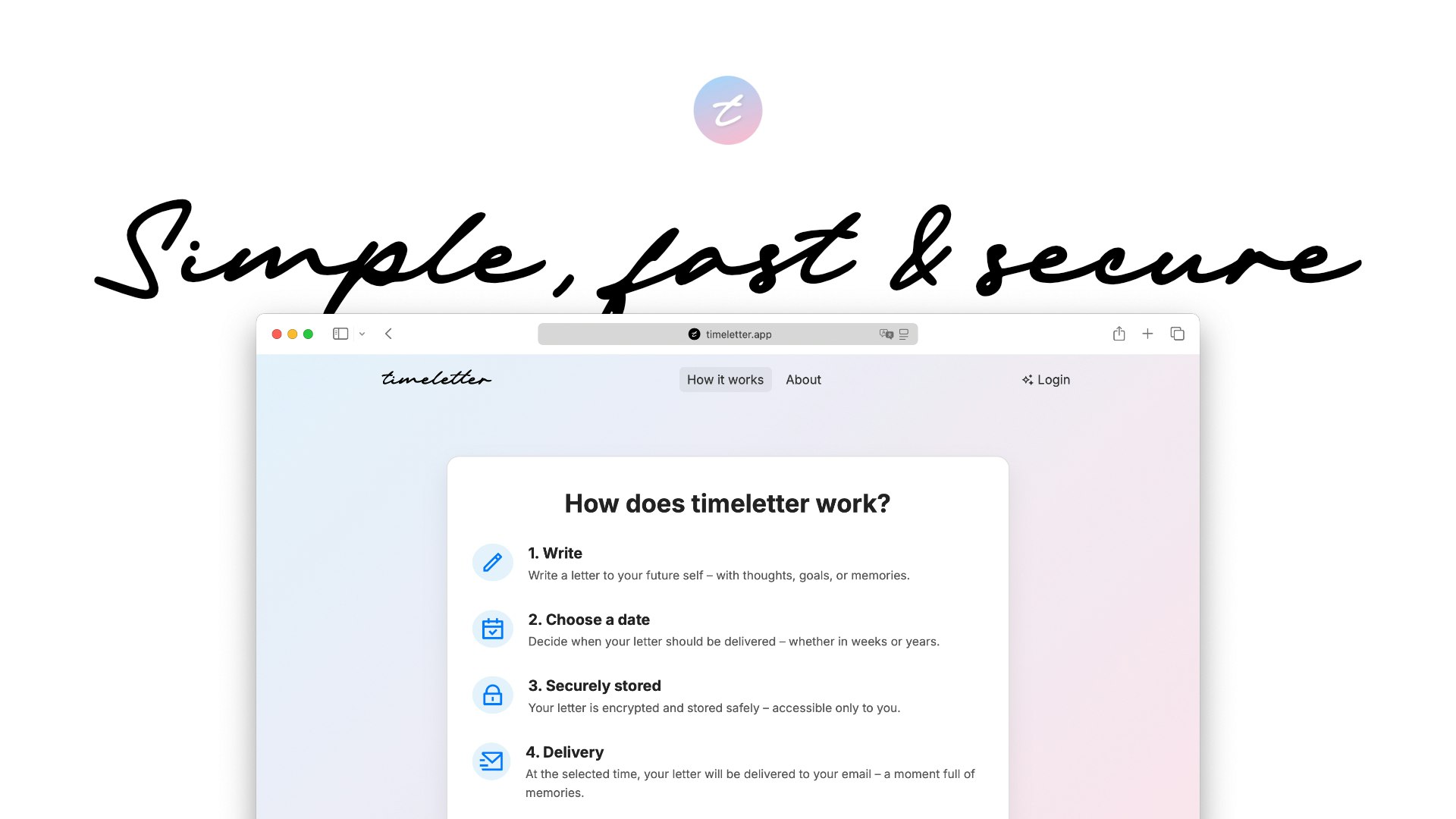 Timeletter - Напишите сегодня, откроется завтра. медиа 4