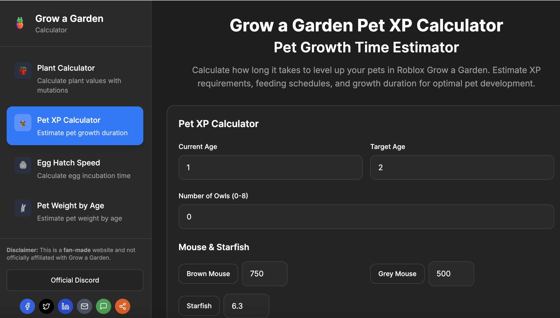 Grow a Garden Calculator gallery image