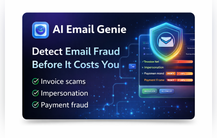 AI Email Genie - Main product screenshot demonstrating key features and user interface