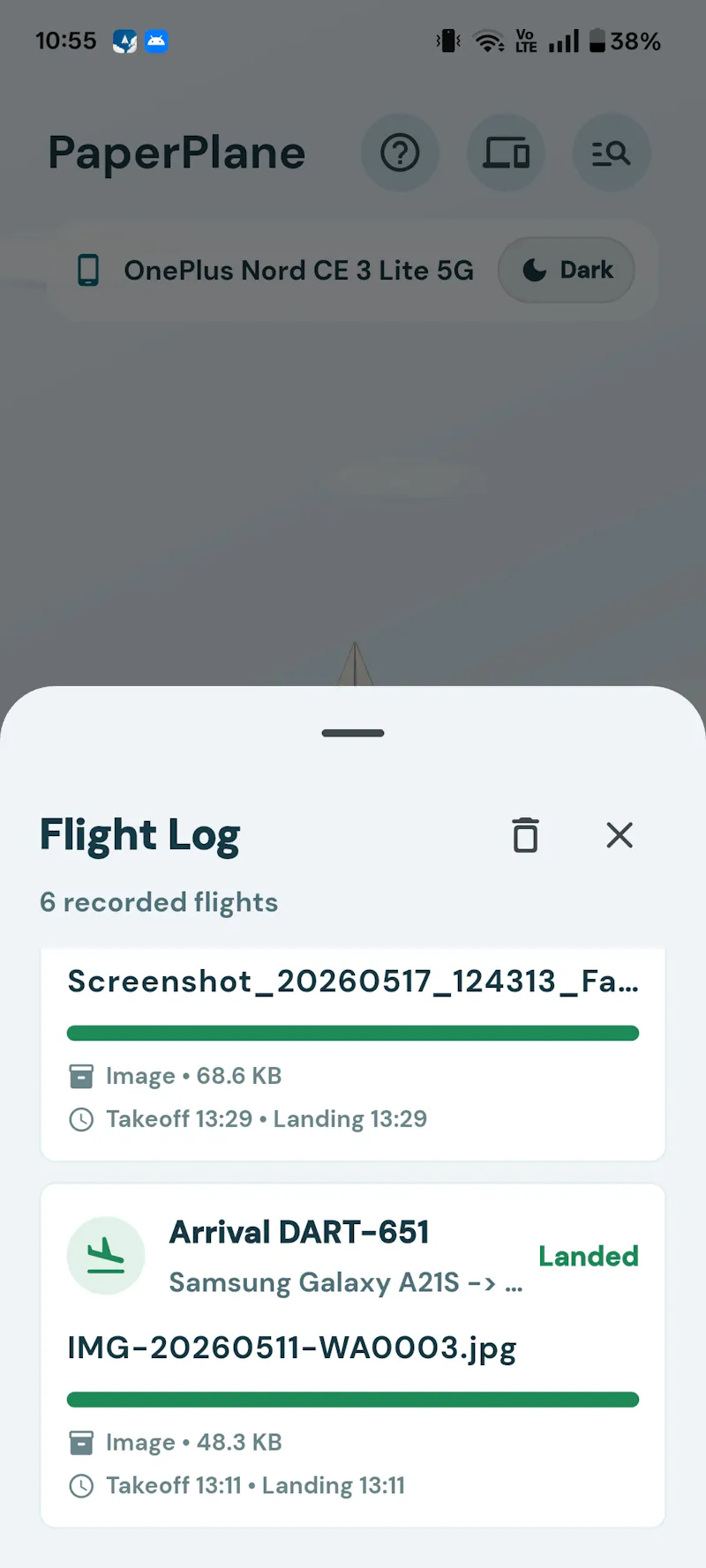 PaperPlane screenshot 1