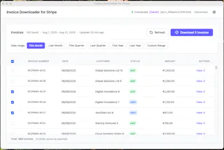 Invoice Downloader for Stripe gallery image
