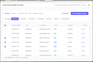 Invoice Downloader for Stripe gallery image