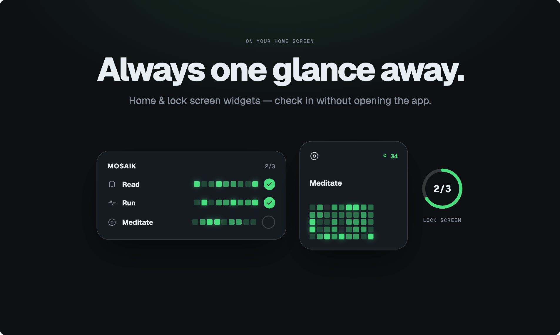 Mosaik — Habit Tracker You Can See gallery image