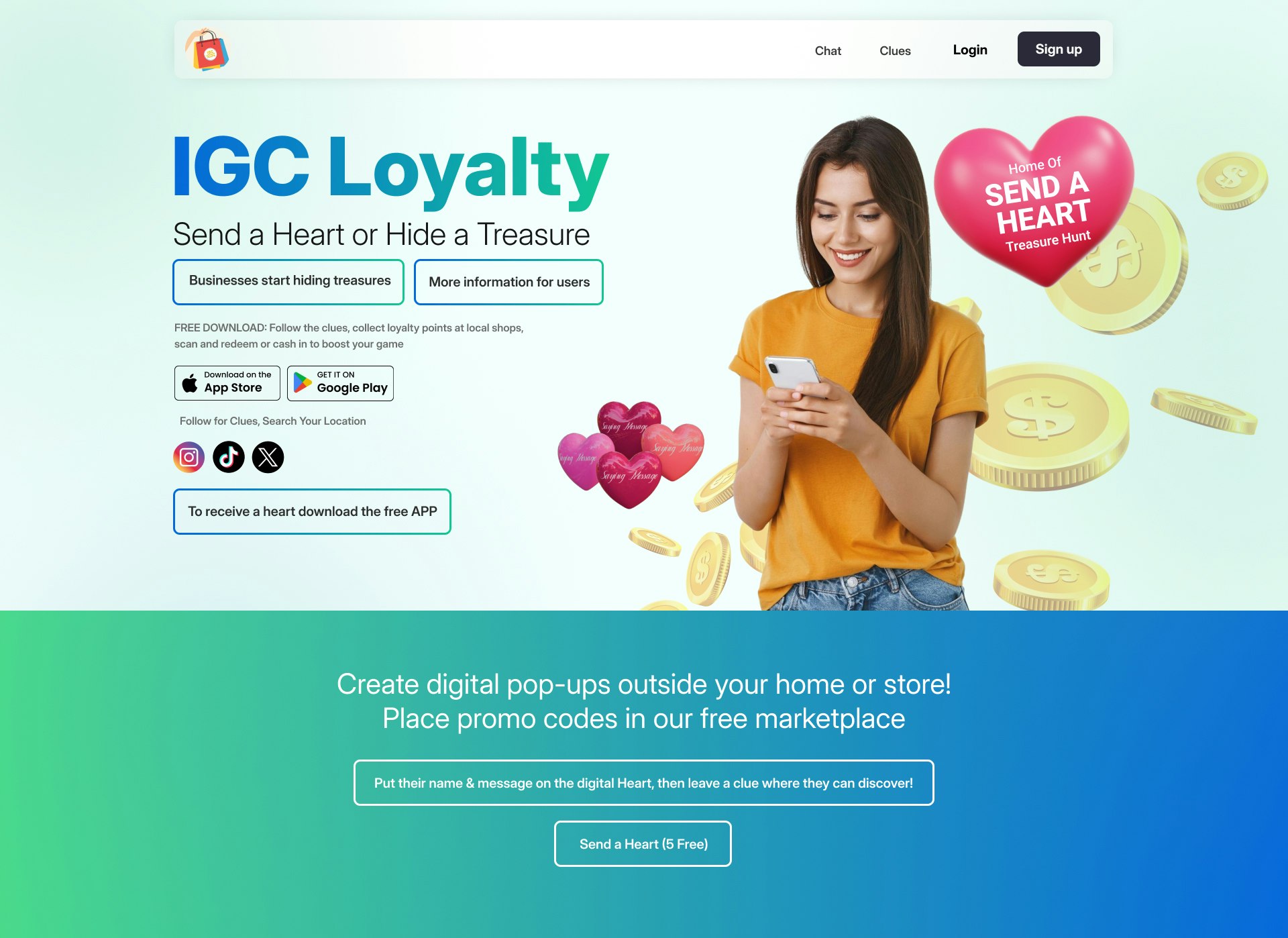 IGC Loyalty, Create a treasure hunt gallery image