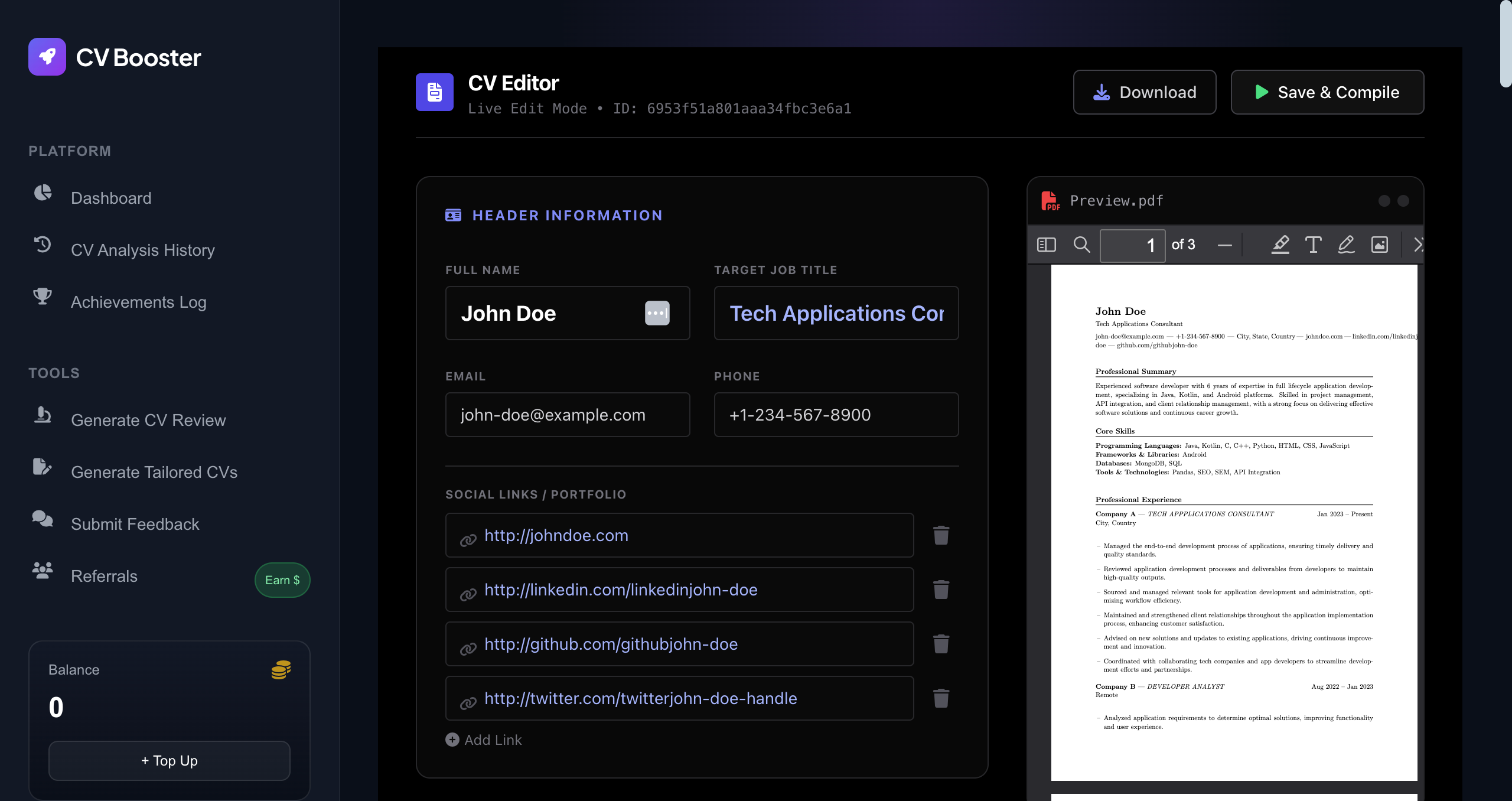 CV Booster AI gallery image