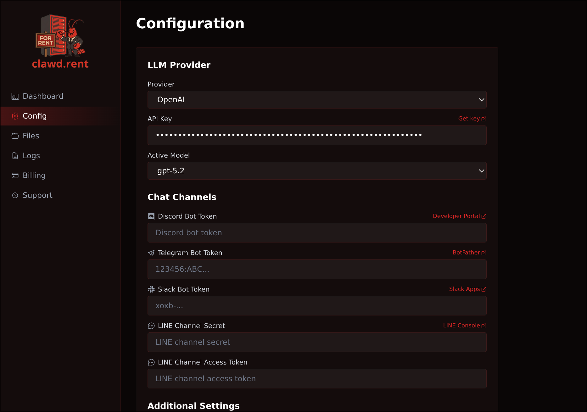 clawd.rent - Screenshot 2 showing product features and functionality