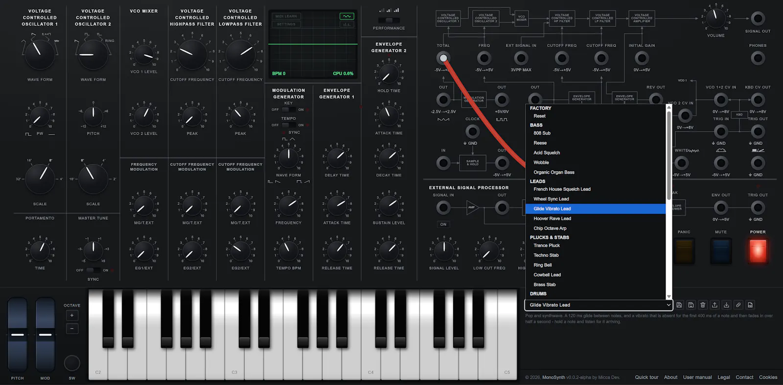 MonoSynth.app screenshot 2