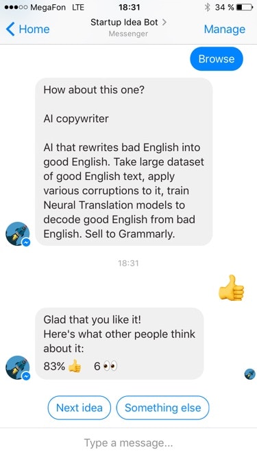 Startup Idea Bot Image