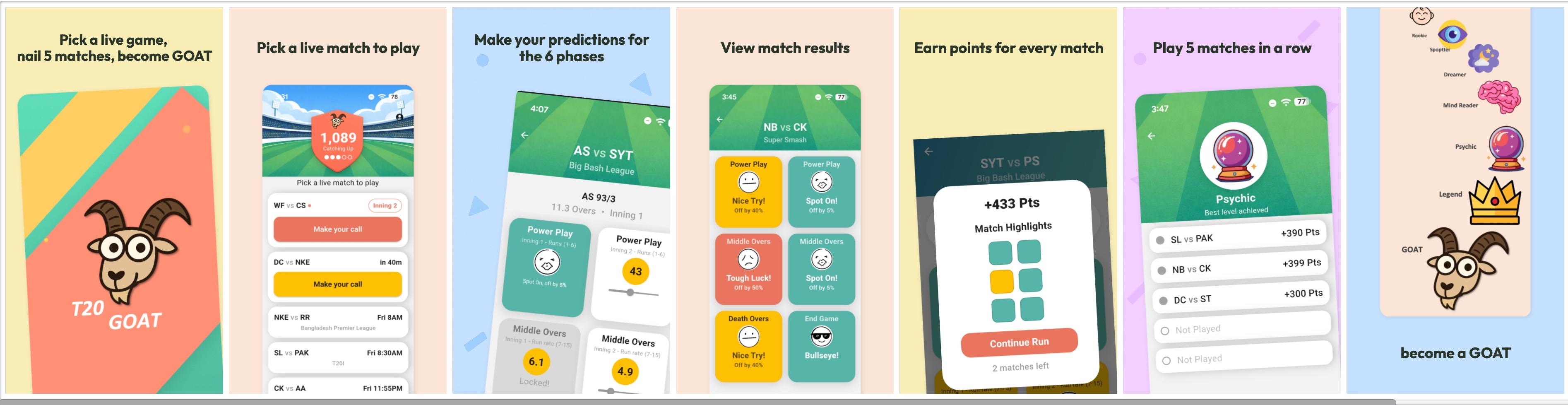 T20 GOAT - Main product screenshot demonstrating key features and user interface