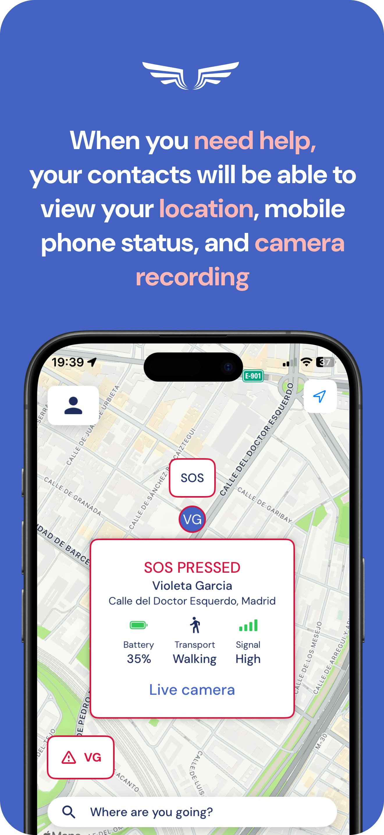 Soter App - Я построил приложение, чтобы почувствовать себя более безопасной, прогуливаясь домой ночью (iOS) медиа 3