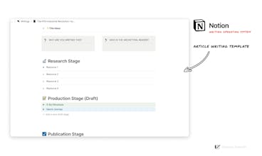 Notion Writing Operating System gallery image