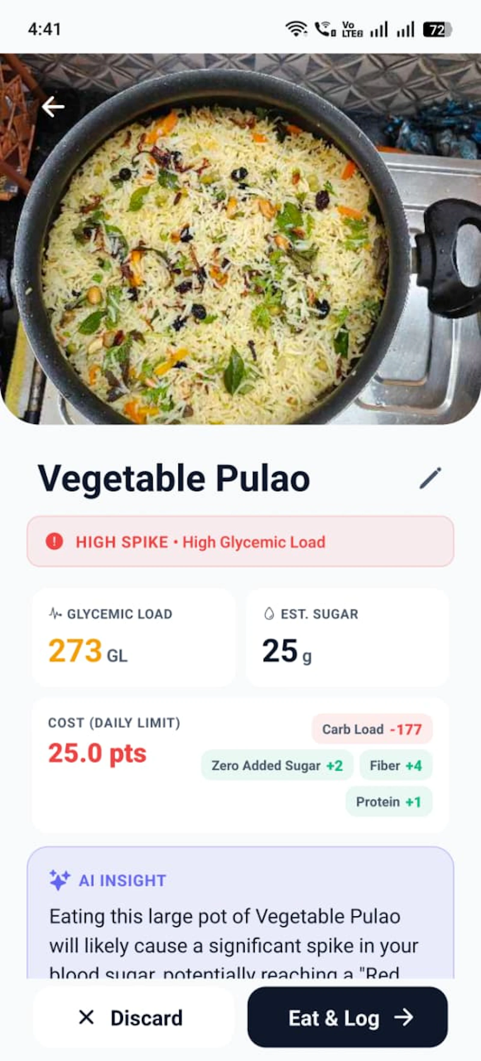 Blood Sugar Meal Tracker App - Sugu screenshot 2