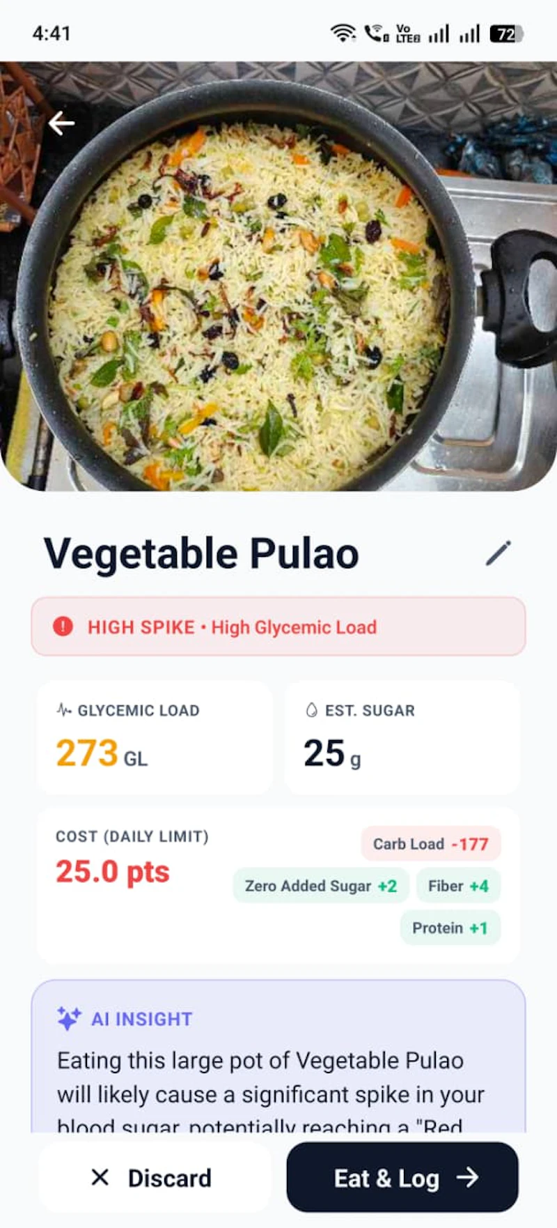 Blood Sugar Meal Tracker App - Sugu screenshot 2