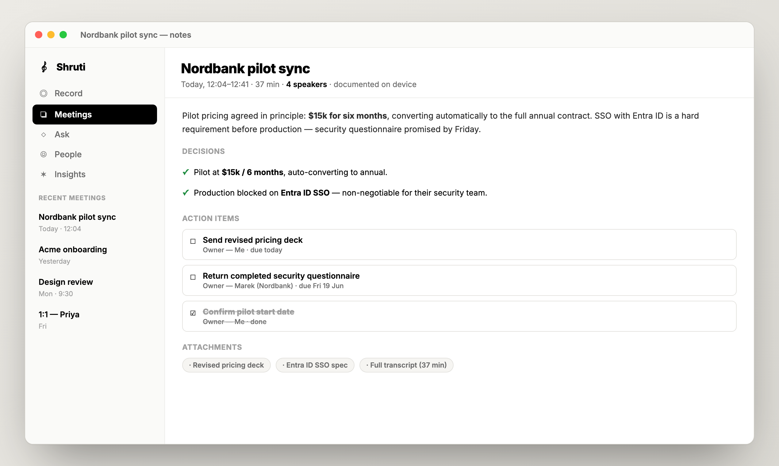 Shruti — Notes that never leave your PC gallery image
