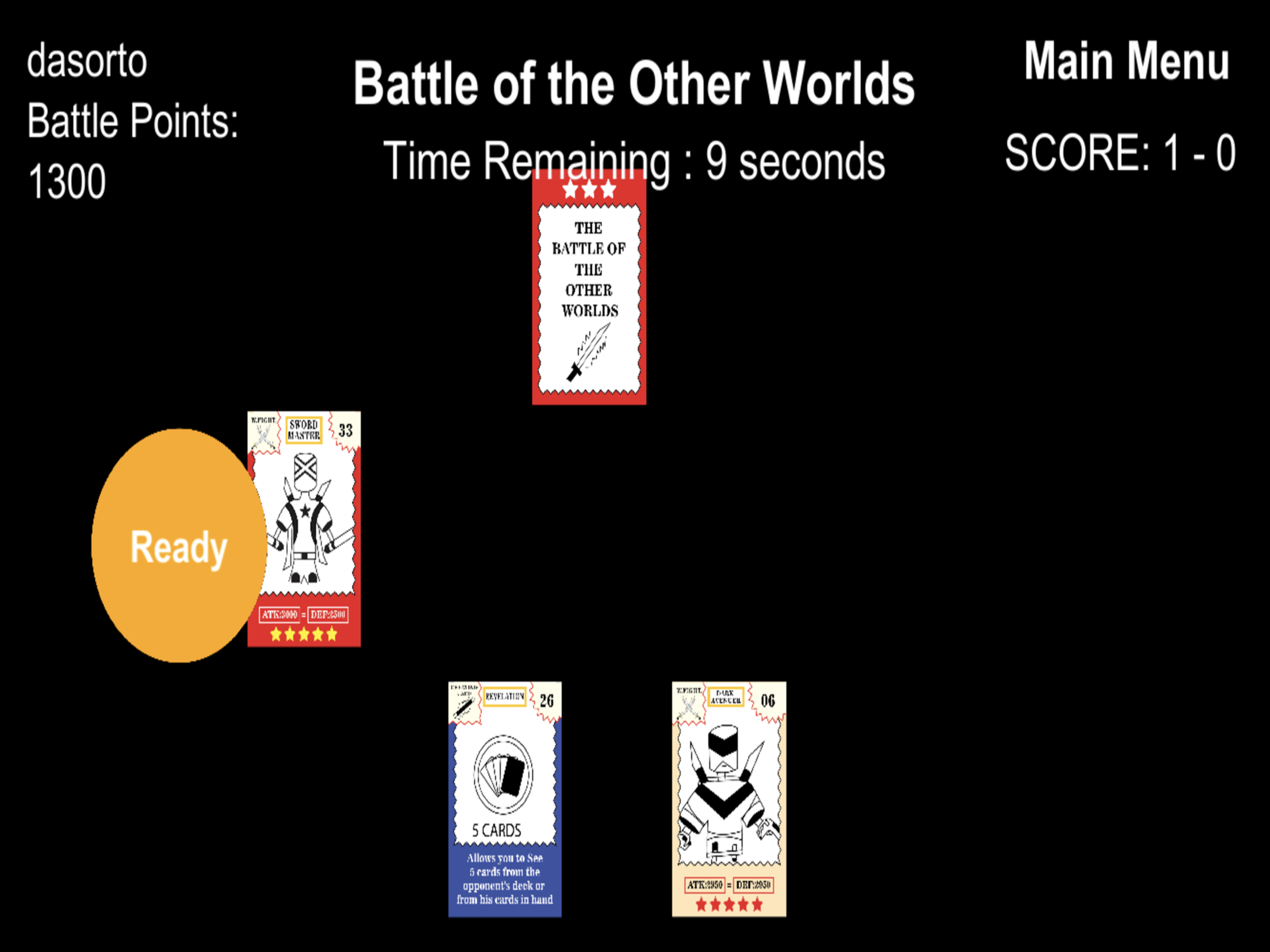 Battle of the Worlds RPG Card Game media 1