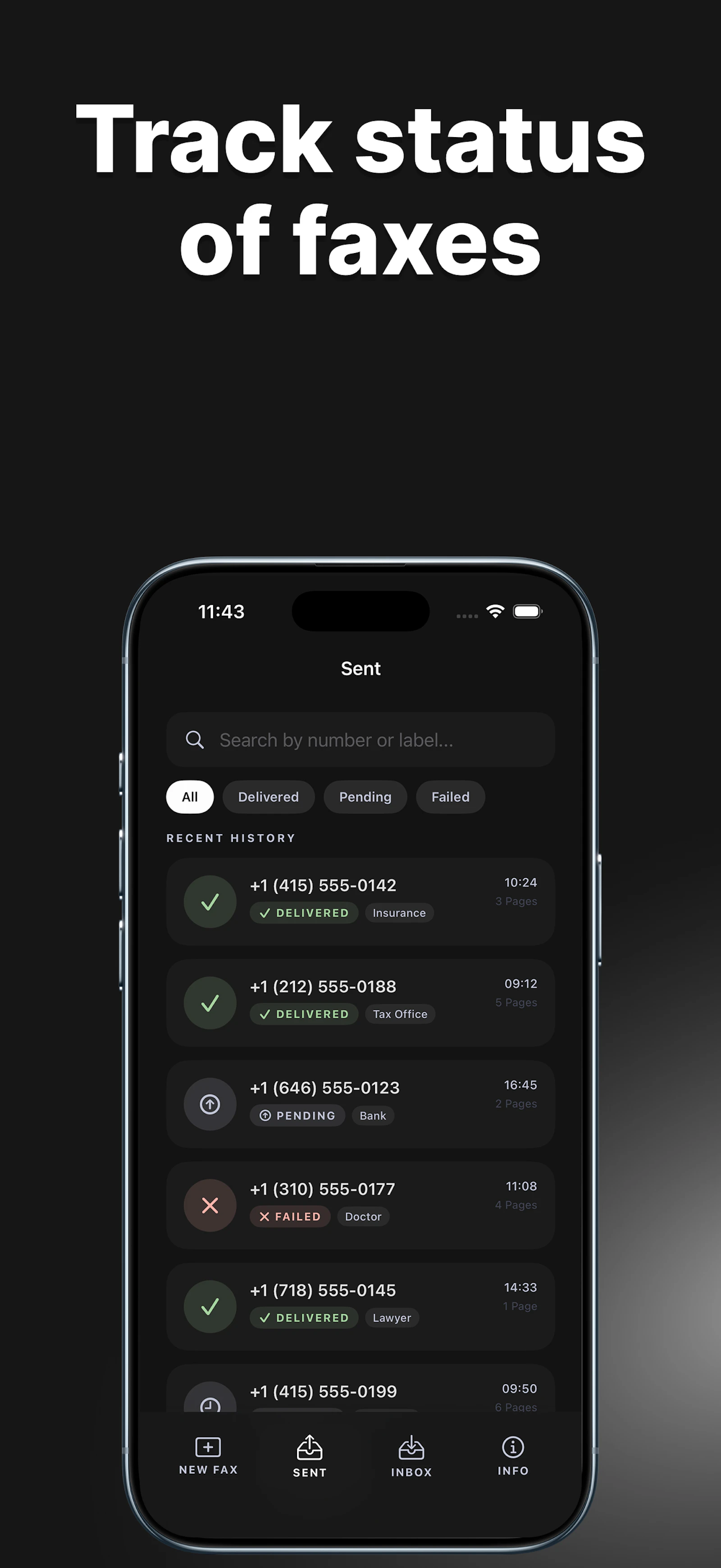 Faxend - Fax from iPhone screenshot 2