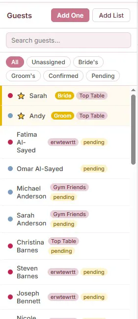 Wedding Table Planner - Seating Planner gallery image