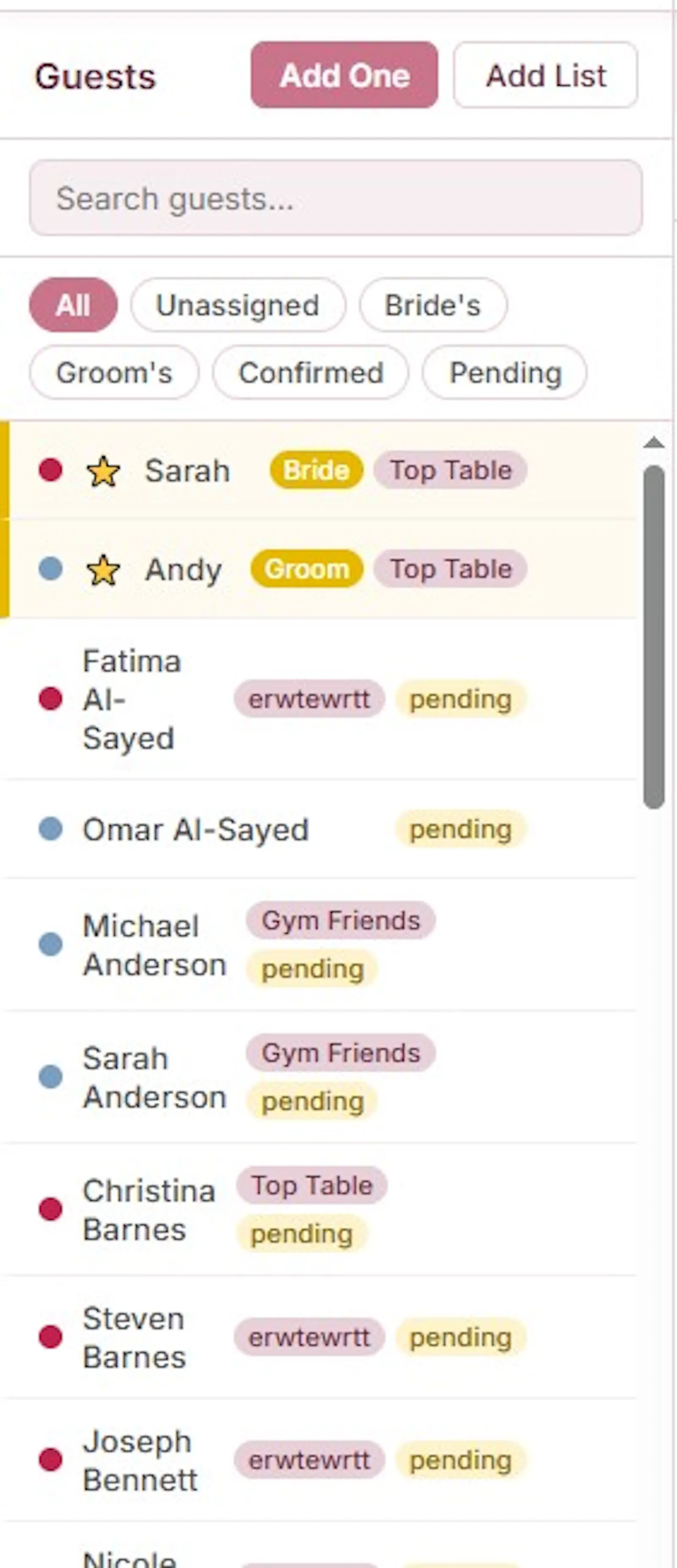 Wedding Table Planner - Seating Planner screenshot 6