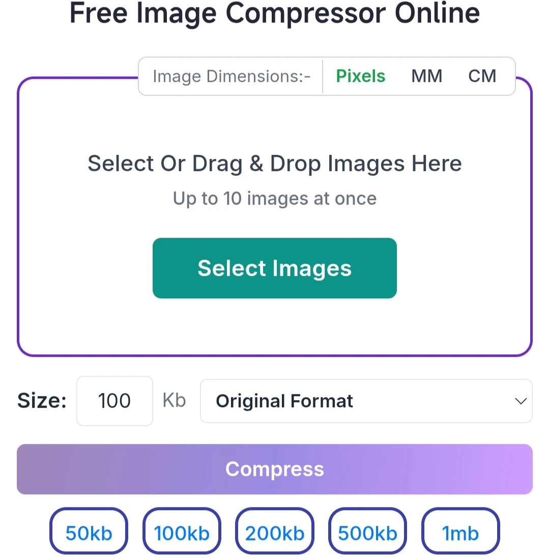 Savedfast Image Compressor