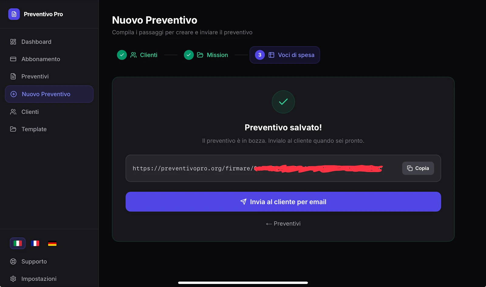 Preventivo Pro screenshot 2