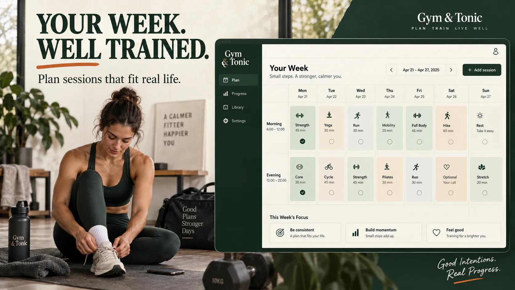 Gym & Tonic. Your week, well trained. gallery image
