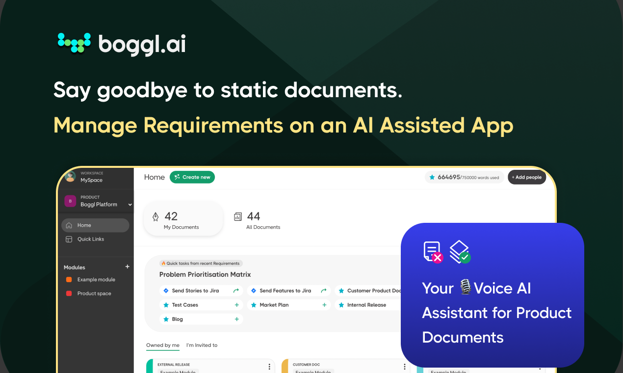 startuptile Boggl AI-Voice-powered AI assistant for effortless product management