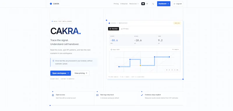 Cakra — Drive Test Intelligence screenshot 1