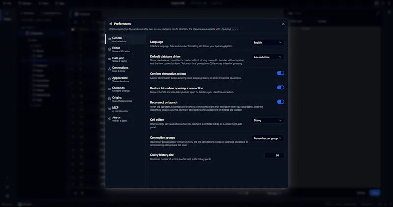 HuginnDB screenshot 6